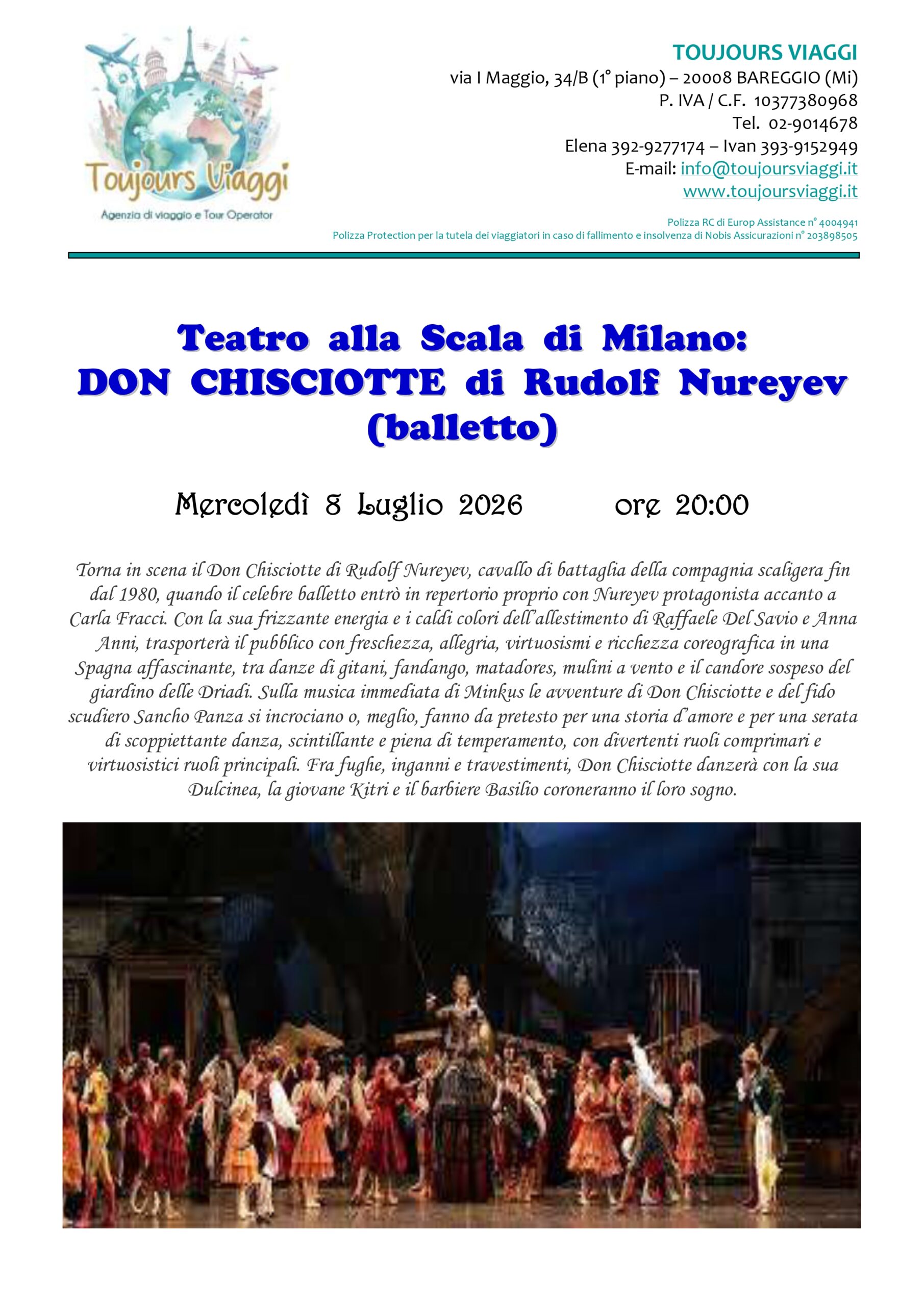 DON CHISCIOTTE di Rudolf Nureyev